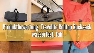 Produktbewertung: Travelite Rolltop Rucksack wasserfest, Fahrradrucksack, Freizeitrucksack mit Rollt