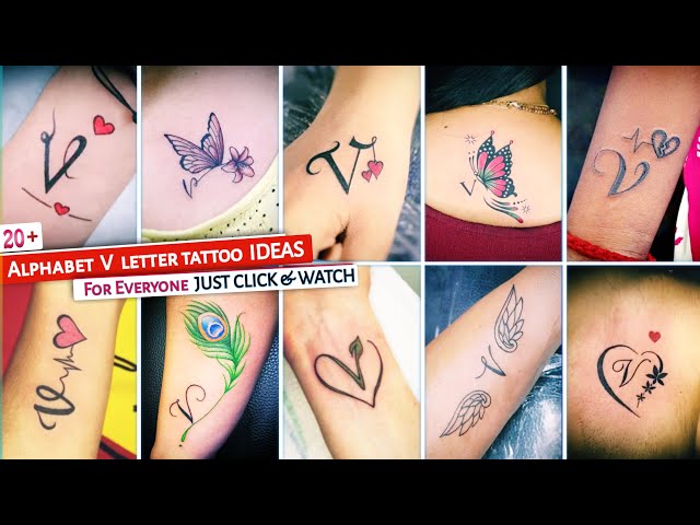 25+ Amazing V letter tattoo designs | Letter V tattoo | V name tattoo | V tattoo | letter tattoo class=