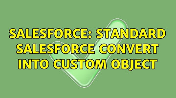 Salesforce: Standard Salesforce convert into custom object