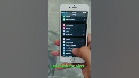 Turn on Notification Led light in iphone🍎