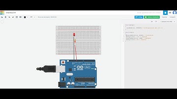 Encender y apagar LED con TINKERCAD. Programar con ARDUINO, C++.