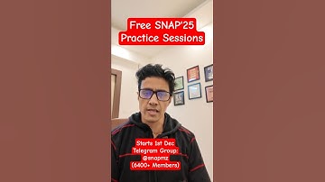 SNAP 2025 Free Practice Sessions || Starts 1st Dec, 2025 || Mock Zone #snap2025 #snapexam #sibmpune