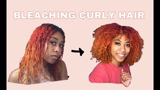 how i bleach my curly hair and keep it curly