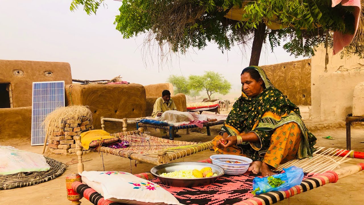 Hardworking Woman Village life Pakistan Natural life with rural life Pakistani culture vlogs