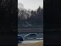 ユニックに乗って伐採