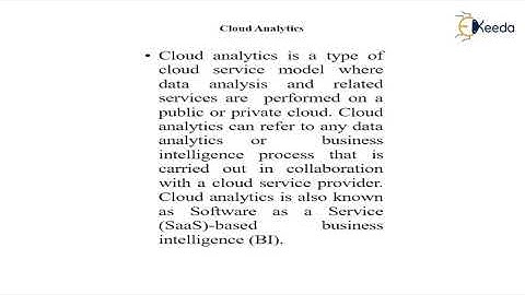 Unleash The Power Of Cloud Analytics!