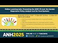 ANH2025 Learning Lab The Gender Responsive Policy Analysis Tool For Food Systems ANH2025 Learning Lab The Gender Responsive Policy Analysis Tool For Food Systems