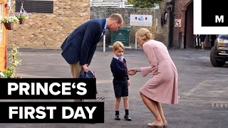 Prince George's first day of school