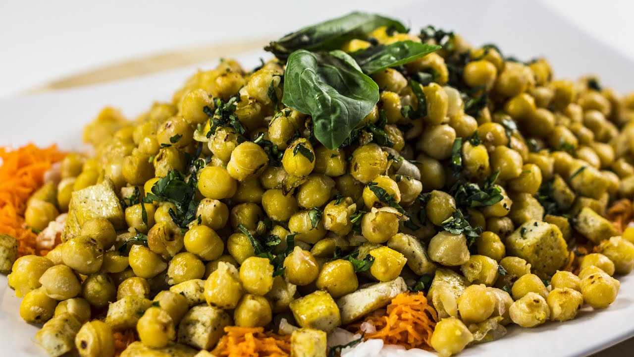 How to Make a Warm Chickpea and Tofu Salad