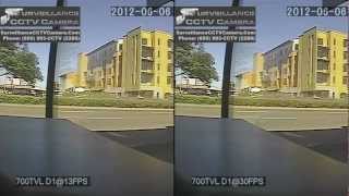 Half Time D1 @ 13 FPS vs Real Time D1 @ 30FPS Recording DVR + 700TVL Surveillance CCTV Camera