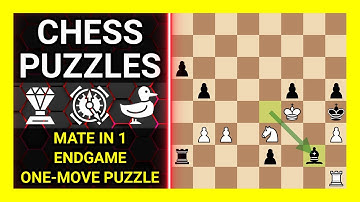 Chess Puzzles to Practice. Themes: Mate in 1, Endgame, One-move puzzle. Learn Chess