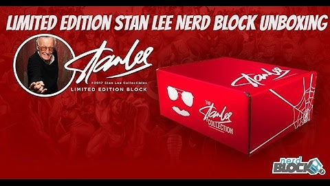 Limited Edition Stan Lee Nerd Block Unboxing