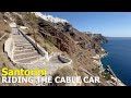 Santorini Cable Car - Shuttling Passengers Between Fira & The Old Port