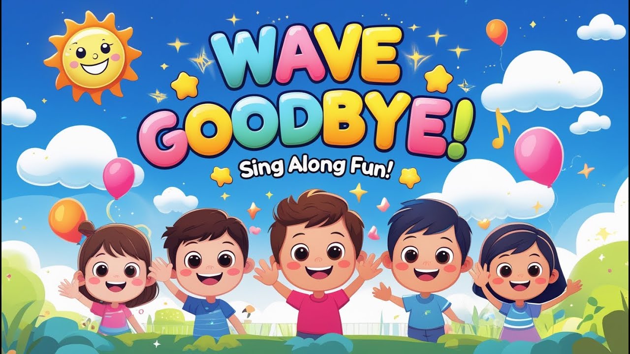 Wave Goodbye! A Fun Farewell Song for Kids to Sing Along - YouTube