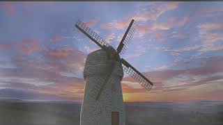 Full Windmill at Sunrise - Calming Meditation Music for Sleep and Relaxation (3 Hours) Update
