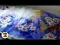 Hand Paint Muslin Saree | হ্যান্ড পেইন্ট মসলিন শাড়ি । Fabric color Hand ...
