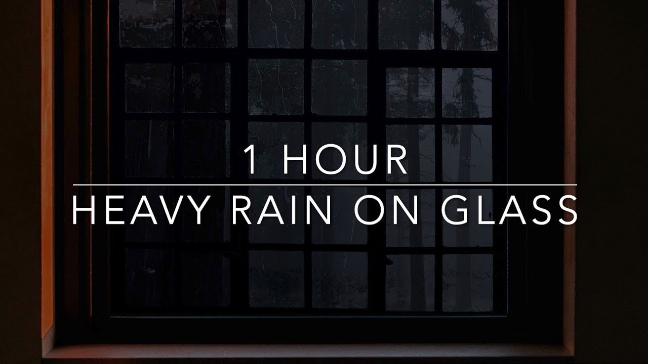 Fall Asleep Instantly - Rain on Glass Sounds for Sleeping - 1 hour Rain Sounds