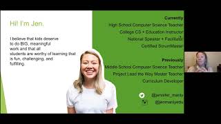 Webinar 20201216 The 21st Century CS Classroom: Agile as a Tool to Get You There