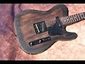 Specs: Partscaster Telecaster 2024 Worn Rustic Old World Burst HH Hot Rails Lightweight In Series