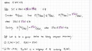 Group Theory: What are Upper Central Series and Nilpotent Groups