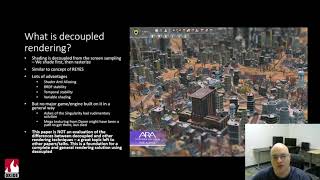 Dan Baker speaks at EGSR 2022 about his paper on Generalized Decoupled Shading.