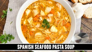 Spanish Seafood Pasta Soup