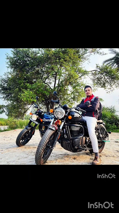 My Baby Bullet (Hunter 350) posing with her new companion — the mighty Black Horse (Meteor 350)