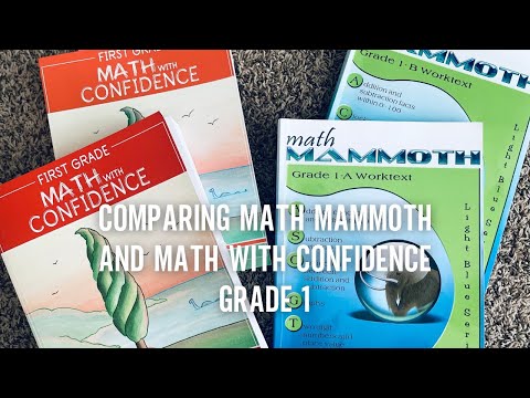 Math With Confidence Grade 1 Compared to Math Mammoth Grade 1