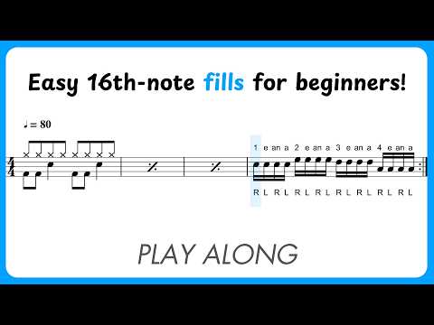 Lesson 17: Sixteenth-Note Fills | 50 Drum Lessons For Beginners