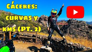 Riding freely through Cáceres: #Curves and Kms (Pt. 2) 🏍💨💚 #ladykiller #ladykillerguerrera #trave...