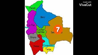 CONTANDO LOS DEPARTAMENTOS DE BOLIVIA