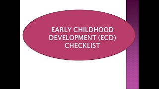 ECCD VIDEO for Teachers/Parents/Guardians