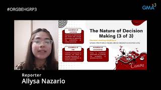 OB GROUP3 - Chapter 8: Decision Making and Problem Solving