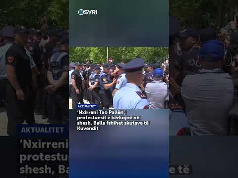 ‘Nxirreni Tao Pallën’, protestuesit e kërkojnë në shesh, Balla fshihet skutave të Kuvendit - SHORTS