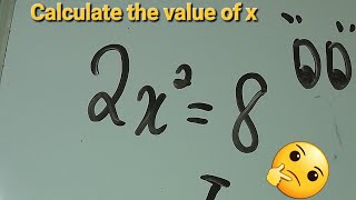 Algebra Basics - Solve for x