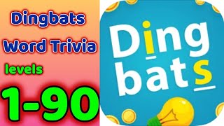 Dingbats Word Trivia Game All Levels 1-90 Complete Answers Gameplay Walkthrough (iOS-Android) screenshot 1