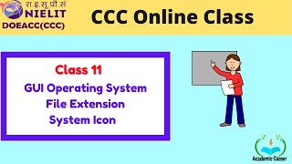 CCC Online Class 11 |  GUI Operating System | System Icon & File Extension  | CCC Complete Course screenshot 5