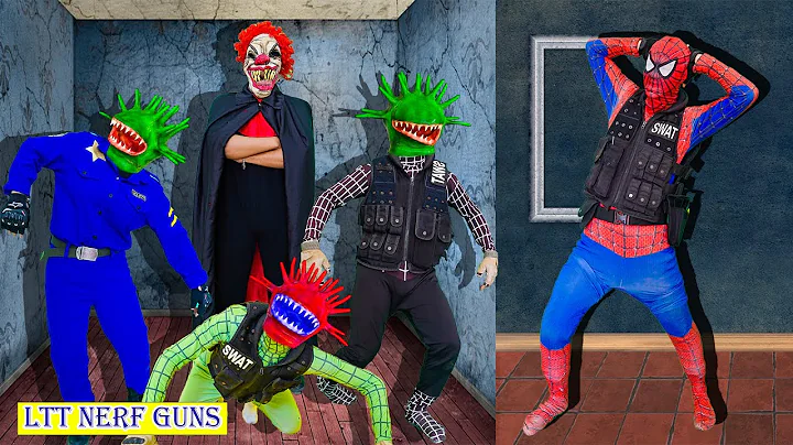 Spiderman Fight Killer Clown & Monster Virus | Full Episode | Compilation Best Nerf Guns Movie