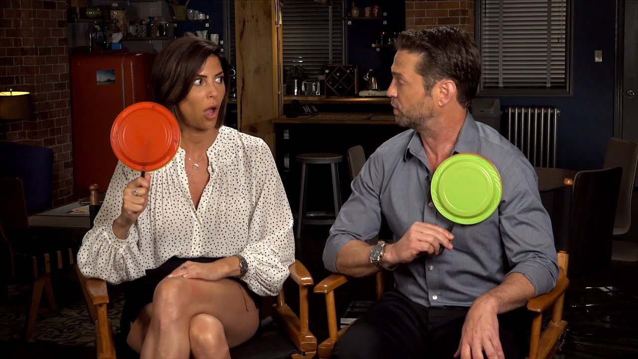 Private Eyes stars Jason Priestley and Cindy Sampson go head to head with s...