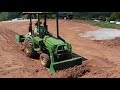 Leveling Ground with John Deere 3025e Tractor