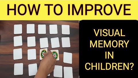 How to Practice VISUAL MEMORY and VISUAL SEQUENTIAL MEMORY Activities?