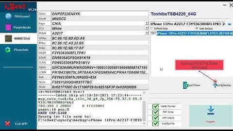 operation guide: iBox2 BGA110 PCIE NAND Programmer DFU Tool