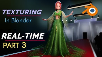 Advanced Cloth texturing a traditional dress in blender ! [ PART 3 ] | NO TIME-LAPSE