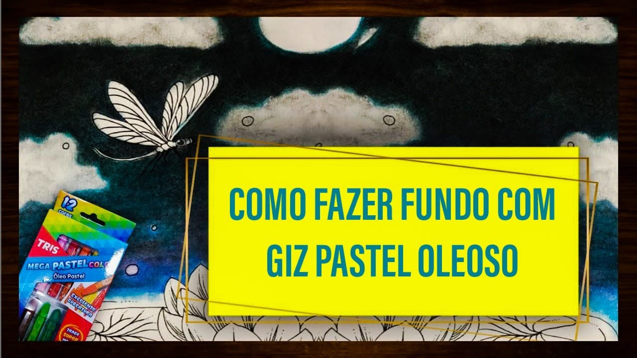 Fundo com Giz pastel oleoso da Tris| Vida em cores