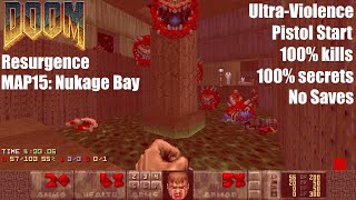 Doom: Resurgence - MAP15: Nukage Bay - Ultra-Violence 100%