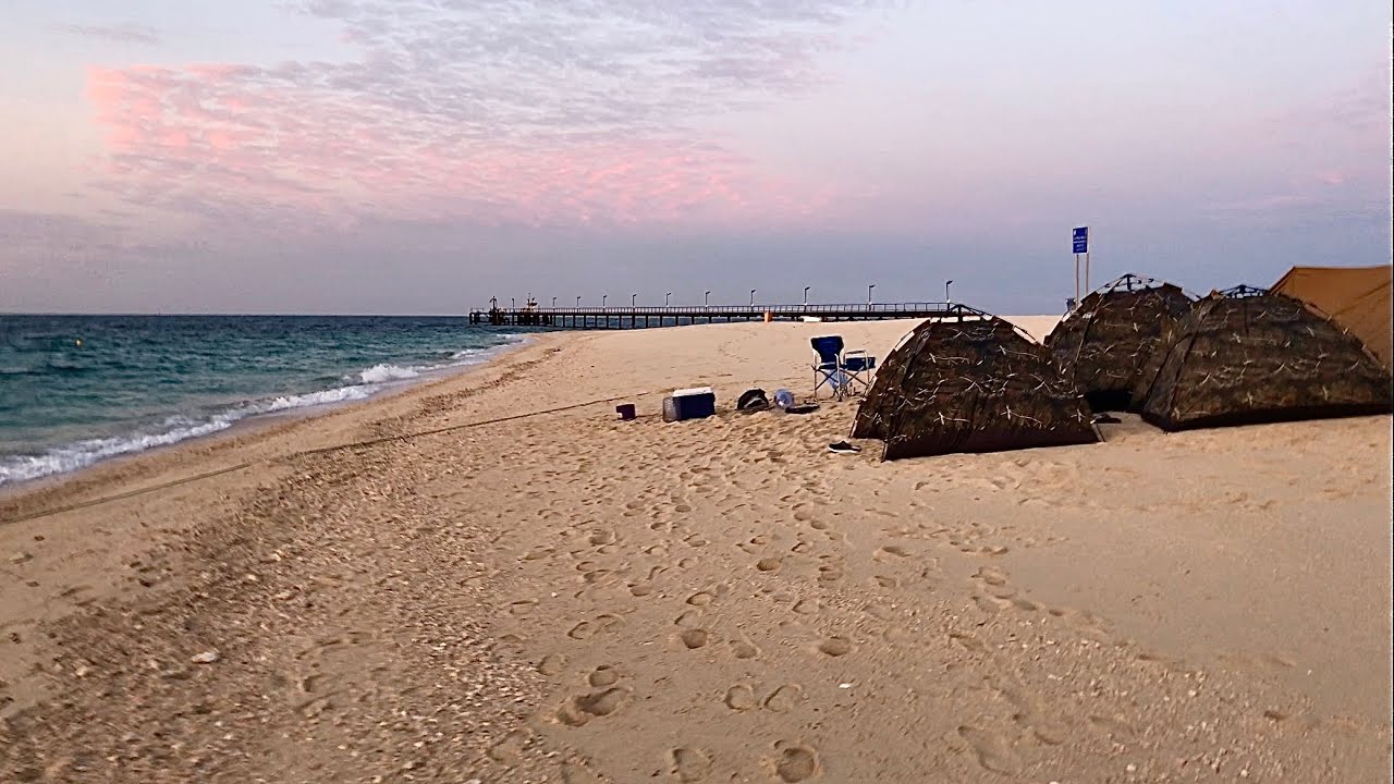 كشتة بحرية لجزيرة قاروه جنوب الكويت ( كشتة المسكوف )