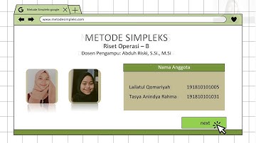 Penyelesaian Permasalahan Maksimasi Menggunakan Metode Simpleks