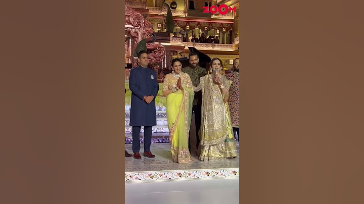 Akash Ambani's son Prithvi FALLS on stage in front of media during Anant-Radhika's reception