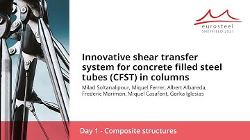 Innovative shear transfer system for concrete filled steel tubes... | Eurosteel 21 Day 1 | Track 3
