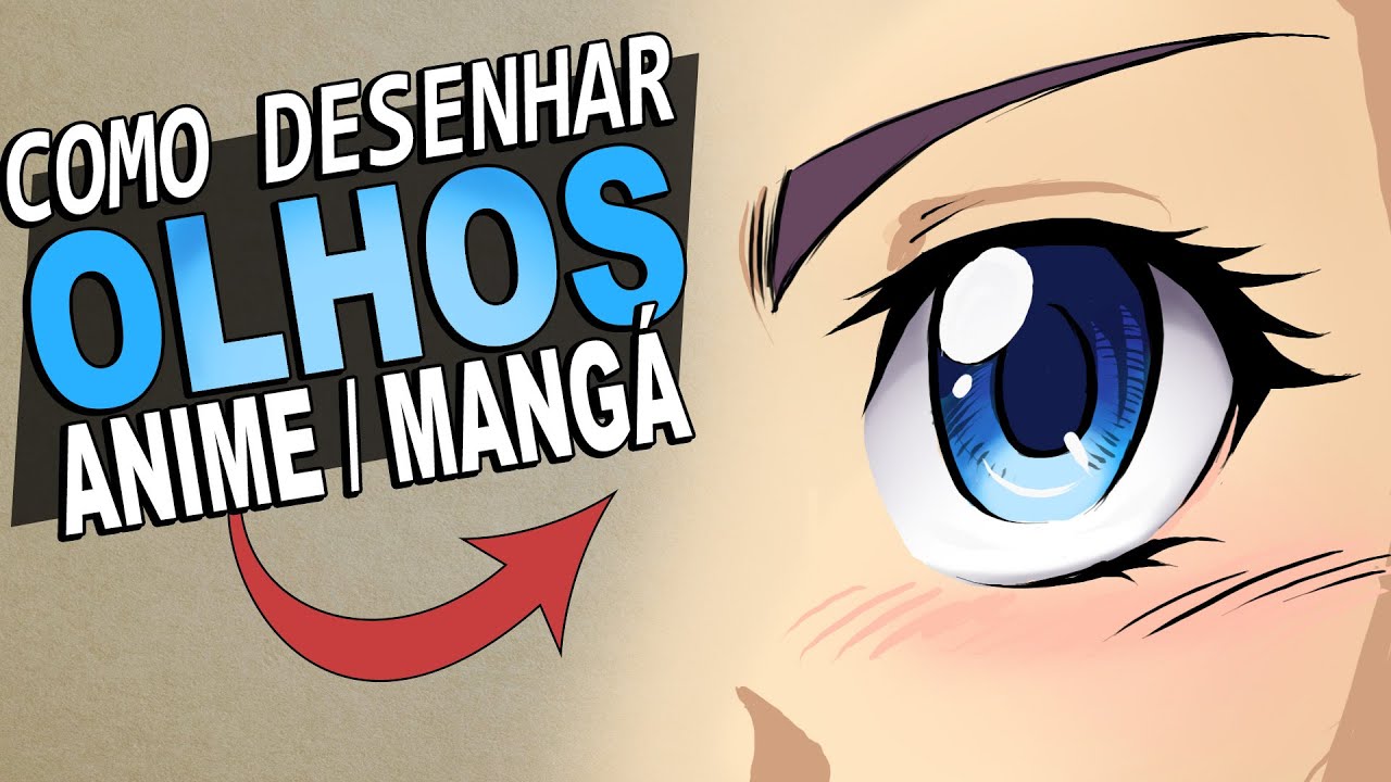 COMO DESENHAR ANIME: TUTORIAL OLHOS MASCULINOS 